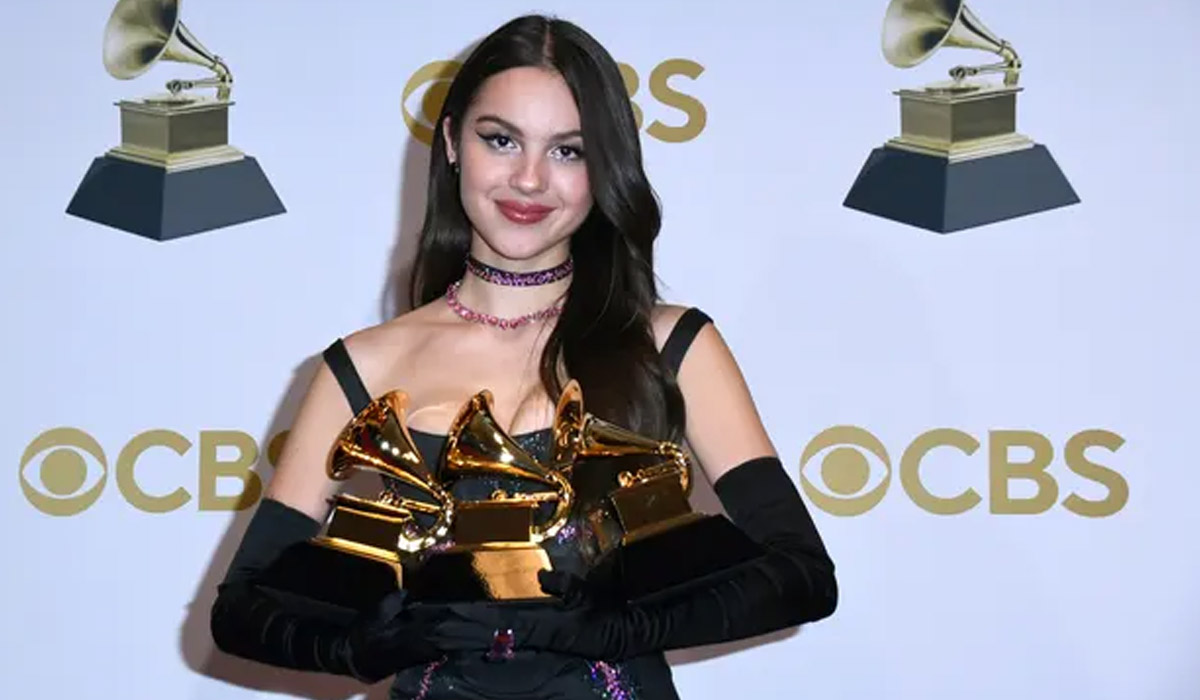 Olivia Rodrigo wins big and Ukraine’s Zelenskiy makes cameo in Grammy 2022
